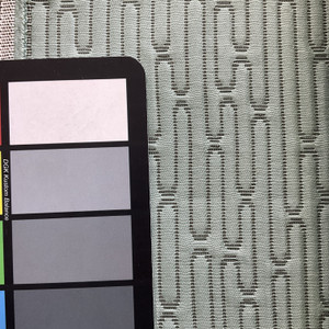 Lucky in Links | Upholstery Fabric | Mint Green Matelasse Link Design | Commercial / High Performance | 54" Wide | By the Yard