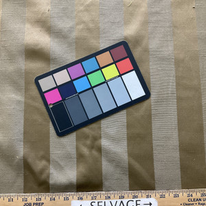 Frappie in Mocha Brown | Lightweight Drapery Fabric | Stripes in Two Tone Brown | 54" Wide | By the Yard