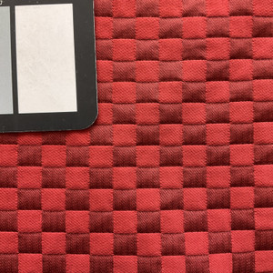 Check Pattern in Two Tone Cherry Red | Upholstery Fabric | Heavyweight | 54" Wide | By the Yard