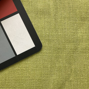 Caen in Lime | Upholstery Fabric | Solid Citron Green | Linen Like | Medium Weight | 54" Wide | By the Yard