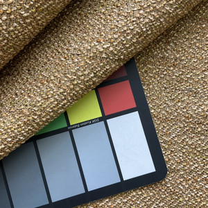 Boucle Weave in Orange / Citron / Tan | Upholstery Fabric | Heavyweight | 54" Wide | By the Yard