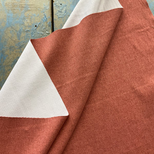 Ennis in Coral | Upholstery Fabric | Red Coral | Medium Weight | 54" Wide | By The Yard