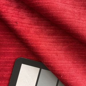 Kismet in Fiesta | Lightweight Upholstery Slipcover Fabric | Red Chenille | 54" Wide | By The Yard