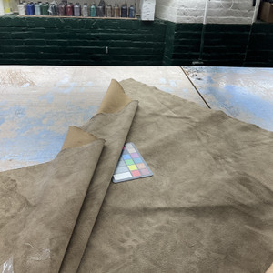 Chaps in Linseed | Upholstery Fabric | Faux Suede in Solid Brown | Heavy Weight | 54" Wide | By the Yard