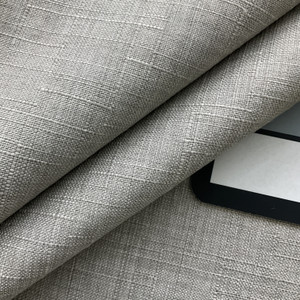Bennet in Dove | Upholstery Fabric | Linen Like Slub Weave in Grey | Felt-Backed | Heavyweight | 54" Wide | By the Yard