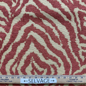 Indian in Tiger | Upholstery Fabric | Tiger Stripes in Rust Orange and Yellow-Tan | Heavyweight | 54" Wide | By the Yard