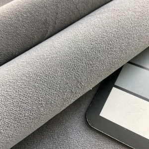 Princeton in Pewter | Upholstery Fabric | Grey Velvet | Medium Weight | 54" Wide | By The Yard