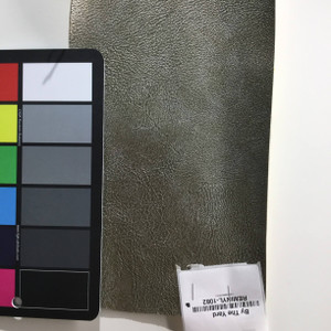 1.75 Yard Piece of Faux Leather Vinyl Fabric | Nickel Gray Highly Textured | Upholstery / Bag Making | 54 Wide