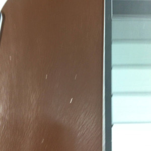 3.75 Yard Piece of Faux Leather Vinyl Fabric | Chocolate Brown Medium Grain | Felt-Backed | Upholstery / Bag Making | 54 Wide