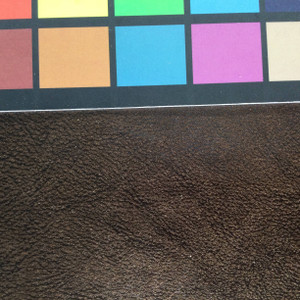 3.5 Yard Piece of Faux Leather Vinyl Fabric | Two Toned Dark Brown | Lightweight | Upholstery / Bag Making | 54 Wide