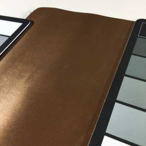 1.75 Yard Piece of Satin Finish Vinyl Fabric | Brown | Felt-Backed | Upholstery / Bag Making | 54 Wide