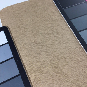 3.75 Yard Piece of Faux Leather Vinyl Fabric | Tan Medium Grain | Felt-Backed | Upholstery / Bag Making | 54 Wide