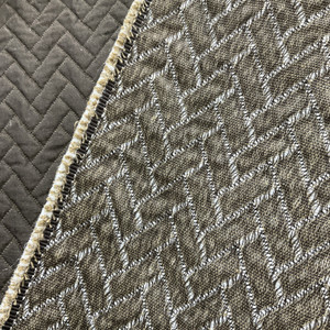 Brown Pre-Quilted | Upholstery Fabric | Brown Herringbone | Medium Weight | 54" Wide | By The Yard