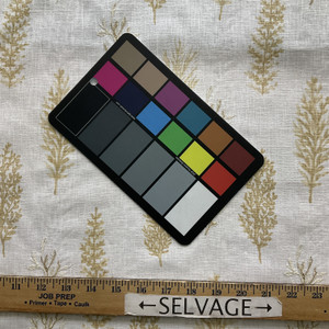 Woodlands in Straw | Embroidered Drapery Fabric | Foliage in Yellow | Medium Weight | 54" Wide | By The Yard