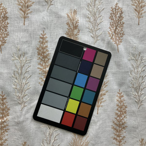 Woodlands in Peach | Embroidered Drapery Fabric | Foliage in Peachy Beige | Medium Weight | 54" Wide | By The Yard