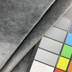 Plush Dark Grey Velvet Upholstery Fabric | Heavyweight / Durable | 54" Wide | By the Yard