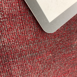 Mottled Red and Grey Velvet Upholstery Fabric | Heavyweight / Durable | 54" Wide | By the Yard