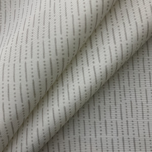 Dots and Dashes in Grey / Off White | OUTDOOR Home Decor Fabric | Lemieux | Medium Weight | 54" Wide | By the Yard