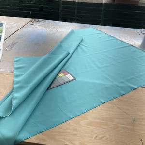 Aqua Blue Solid | OUTDOOR Home Decor Fabric | Curtains / Cushions | Medium Weight | 54" Wide | By the Yard