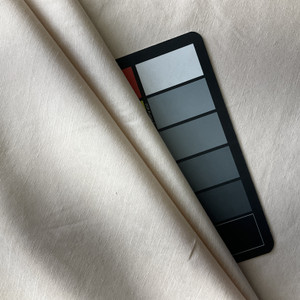 Jaiper in Gardenia | Drapery Fabric | Solid Pale Beige Sateen | Lightweight | 54" Wide | By the Yard