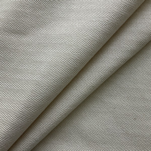 Jackson in Natural | Upholstery / Slipcover Fabric | Herringbone in Off White | Medium Weight | 54" Wide | By the Yard