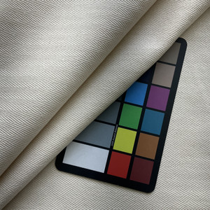 Jackson in Natural | Upholstery / Slipcover Fabric | Herringbone in Off White | Medium Weight | 54" Wide | By the Yard