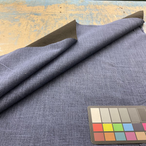 Archetype in Admiral | Linen Like Upholstery Fabric | Two Tone Dark Blue | Heavy weight | Felt-backed | 54" Wide | By the Yard