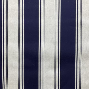 Sunbrella-like Stripe Captain Navy / White | Outdoor Fabric | Awning Weight | Solution Dyed Acrylic | 46" Wide | By the Yard