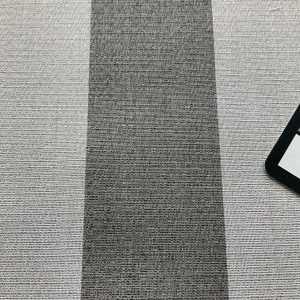 Sunbrella-like Silica Stripes | Grey / White | Outdoor Fabric | Awning Weight | Solution Dyed Acrylic | 46" Wide | By the Yard