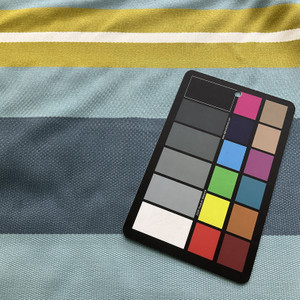 Wide Stripes in Blue Green White | Upholstery Fabric | Large Scale | Medium weight | 54" Wide | By the Yard