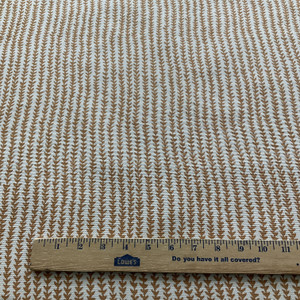 Doodle in Cognac | Home Decor Fabric | Gold Off White | P/Kaufmann | Medium Weight | 54" Wide | By the Yard