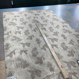 Ranier in Doeskin | Upholstery Fabric | Herringbone Weave Pinecone | Brown / Tan | Medium Weight Tapestry | Marlatex | 54" Wide | Sold BTY