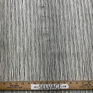 Sullivan in Onyx | Home Decor Fabric | Black / Grey Stripes | Magnolia Home | 54" Wide | By the Yard