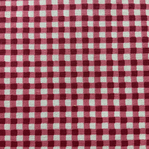 Gingham in Fuchsia | Home Decor Fabric | Pink White Check | Drapery | Medium weight | 54" Wide | By the Yard