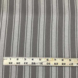 Blake in Ash Grey | Drapery / Upholstery Fabric | Stripes |  Medium Weight | 54" Wide | By the Yard