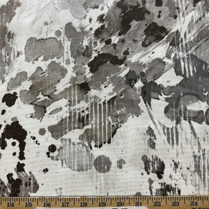 Abstract in Pewter | Home Decor Fabric | Grey / Taupe / White | P/Kaufmann | Drapery | 54" Wide | By the Yard