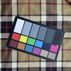 Glasgow in Acorn  |  Tartan Plaid Fabric  in  Khaki Tan, Red and Black   | Midweight Home Decor Fabric | Cotton Blend Twill | Marlatex | 54" Wide | BTY