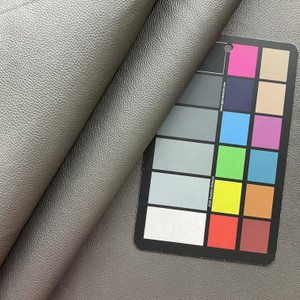 Waller in Dark Grey | Cool Dark Gray Pebble Texture Faux Leather Upholstery Vinyl Fabric | Heavyweight | Indoor Furniture | Felt Backed | 54 Wide | Sold BTY