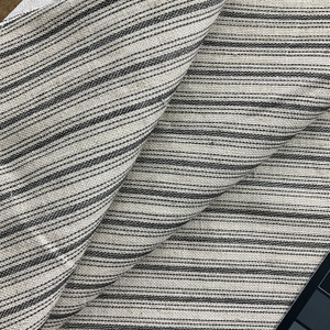 Ralph Stripe in Black / Off White | Upholstery Fabric | Medium to Heavy Weight | 54" Wide | By the Yard (Also SKNDECO0324-5034)