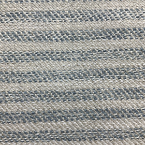 Addax in Water | Upholstery Fabric | Blue / Off White Stripes | Heavyweight | 54" Wide | By the Yard