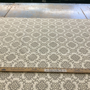 Medallion in Stone | Outdoor Printed Fabric | Grey / Off White | Tommy Bahama | 54" Wide | By the Yard