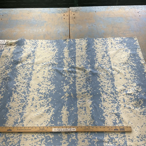 Crackle Stripe in Chambray | Home Decor Fabric |  Blue / Grey | Golding Fabrics | 54" Wide | By the Yard