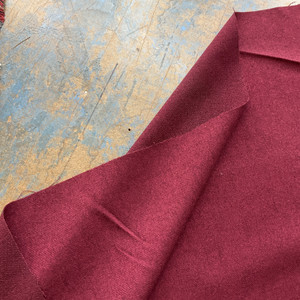 Ellyn in Merlot  | Burgundy Solid Brushed Twill  Upholstery Fabric |  Midweight  Tweed Texture | Home Decor | Slipcovers | 54" Wide | Sold BTY