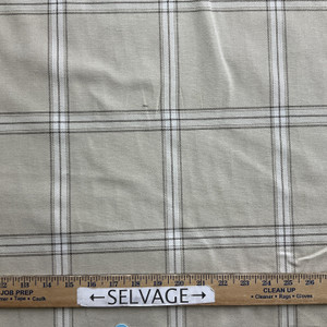 Boone in Camel  | Plaid Fabric in  Tan, Brown, Cream |  Midweight Home Decor Fabric |  Cotton Blend Twill | Marlatex | 54" Wide | BTY
