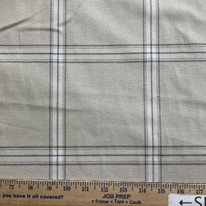 Boone in Camel  | Plaid Fabric in  Tan, Brown, Cream |  Midweight Home Decor Fabric |  Cotton Blend Twill | Marlatex | 54" Wide | BTY