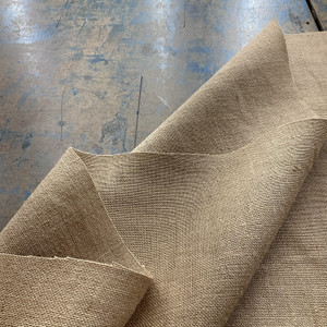 Oh Henry in Jute | Tan  Natural Solid Burlap Fabric | Home Decor | Marlatex | 60 " Wide | Sold By the Yard