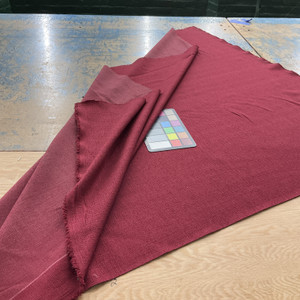 Sync in Rubelite | Upholstery / Drapery Fabric | Slub Weave in Dk Red | Medium Weight | 54" Wide | By the Yard