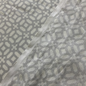 In the Frame in Silver | Home Decor Fabric | Grey / Off White | P/Kaufmann | Medium Weight | 45" Wide | By the Yard