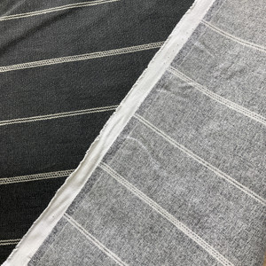 Faraday in Pewter  | Home Decor Fabric | Charcoal Grey Stripes | Richloom | 54" Wide | By the Yard