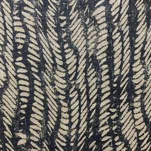 Jira in Charcoal | Home Decor Fabric | Rope Design in Tan / Dk Brown | P/Kaufmann | Drapery | 54" Wide | By the Yard